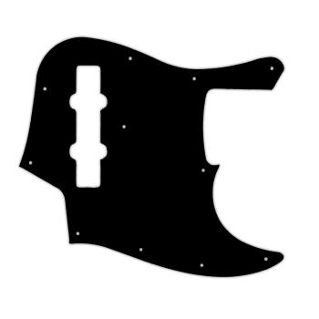 USA CUSTOM PICKGUARD für FENDER® 2013 MADE IN JAPAN SMART SCALE JAZZ BASS® MIJ - 3 Ply PG BLACK BWB