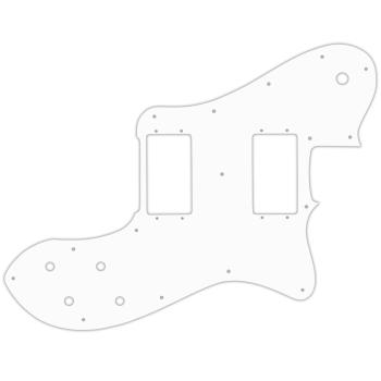 USA CUSTOM PICKGUARD für FENDER® DELUXE 1972-1982 VINTAGE TELECASTER® - 3 Ply PG WHITE WBW