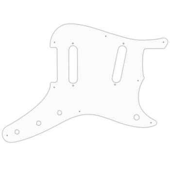 USA CUSTOM PICKGUARD for FENDER® 1956 - 1964 DUO-SONIC® 8 Hole - 3 Ply WHITE WBW