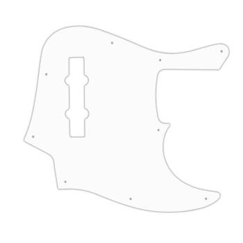 USA CUSTOM PICKGUARD für FENDER® AMERICAN ELITE 21 FRET 4 STRING JAZZ BASS® - 3 Ply PG WHITE WBW