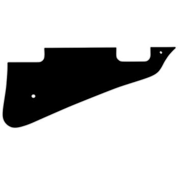 WD® CUSTOM PICKGUARD for GIBSON® LES PAUL® DELUXE - 5 Ply PG BLACK BCBCB - Old Aged Look !