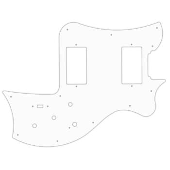 USA CUSTOM PICKGUARD für MATON® AUSTRALIA 2014 MS500® 3 Ply PG WHITE WBW