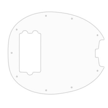 USA CUSTOM PICKGUARD für MUSICMAN® STINGRAY® CLASSIC BASS (4 STRING) - 3 Ply PG WHITE WBW