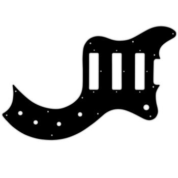 WD® CUSTOM PICKGUARD for GIBSON® S-1® - 3 Ply PG BLACK BWB