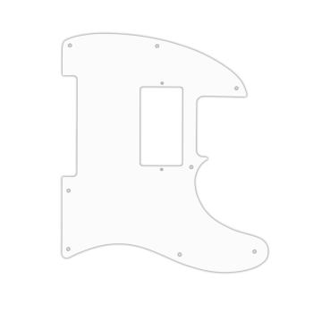 USA CUSTOM PICKGUARD für FENDER® USA JIM ROOT SIGNATURE TELECASTER® - 1 Ply PG SOLID WHITE