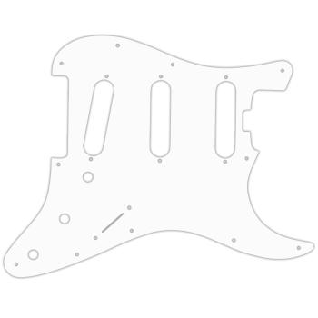 USA CUSTOM PICKGUARD für FENDER® AMERICAN ELITE STRATOCASTER® SSS - 3 Ply PG WHITE WBW