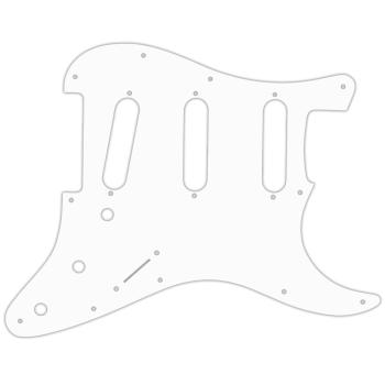 USA CUSTOM PICKGUARD für FENDER® 2017-2019 AMERICAN PROFESSIONAL STRATOCASTER® - 3 Ply PG WHITE WBW