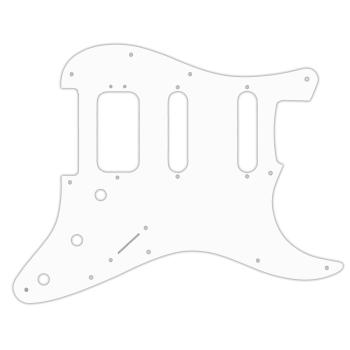 USA CUSTOM PICKGUARD für FENDER® 2019 AMERICAN ULTRA STRATOCASTER® HSS - 3 Ply PG WHITE WBW