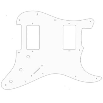 USA CUSTOM PICKGUARD für FENDER® MIM BLACKTOP STRATOCASTER® MADE IN MEXICO 2010 - PRESENT - 3 Ply PG WHITE WBW