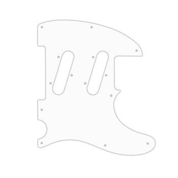 USA CUSTOM PICKGUARD für FENDER® CLASSIC PLAYER TRIPLE TELECASTER® - 3 Ply PG WHITE WBW