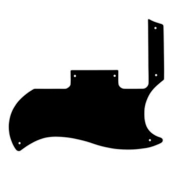 WD® CUSTOM PICKGUARD for GIBSON® 2010-2012 '60s TRIBUTE  SG® SPECIAL - 3 Ply PG BLACK BWB