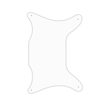 USA CUSTOM PICKGUARD für EPIPHONE® 1962-1969 CORONET® - 3 Ply PG WHITE WBW