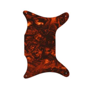 USA CUSTOM PICKGUARD für EPIPHONE® 1962-1969 CORONET® - 4 Ply PG FAUX TORTOISE