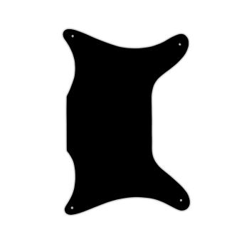 USA CUSTOM PICKGUARD für EPIPHONE® 1962-1969 CORONET® - 5 Ply PG BLACK BCBCB - Old Aged Look !