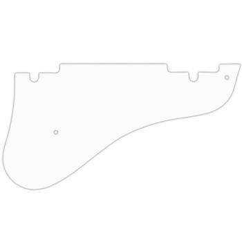 USA CUSTOM PICKGUARD for EPIPHONE® 2009-present EMPEROR SWINGSTER® - 3 Ply PG WHITE WBW
