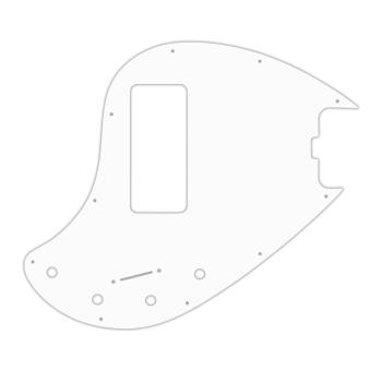 USA CUSTOM PICKGUARD for MUSICMAN® 5 STRING 5-H STINGRAY® OLD STYLE BASS - 3 Ply PG WHITE WBW