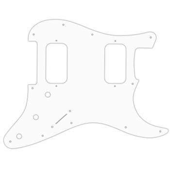 USA CUSTOM PICKGUARD for FENDER® BIG APPLE or DOUBLE FAT STRATOCASTER® - 3 Ply PG WHITE WBW