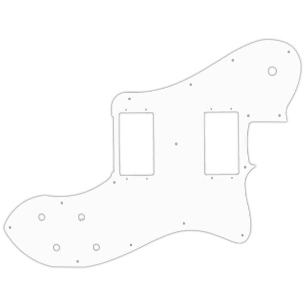 USA CUSTOM PICKGUARD für FENDER® DELUXE MADE IN MEXICO '72 REISSUE TELECASTER® 2004-present - 3 Ply PG WHITE WBW