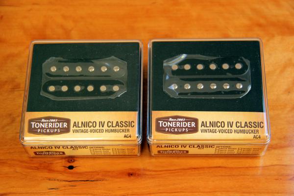 TONERIDER AC4 ALNICO IV OPEN BLACK SET mit NECK & BRIDGE AC4N + AC4B