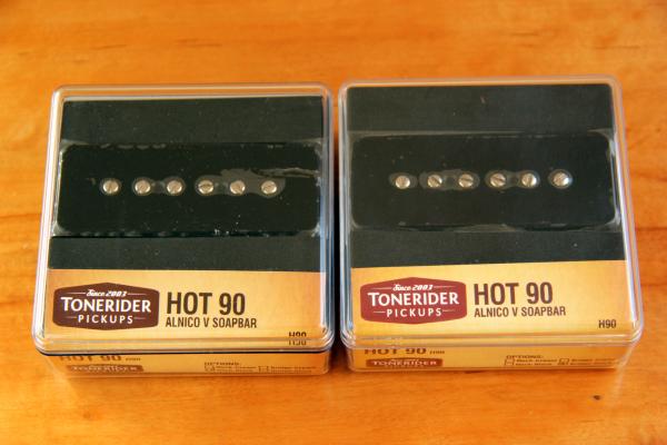 TONERIDER HOT 90 SOAPBAR H90 SET BLACK with NECK & BRIDGE H90SET-BK