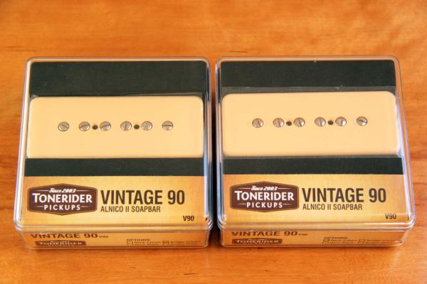 TONERIDER VINTAGE 90 V90 SOAPBAR SET CREAM mit NECK & BRIDGE V90SET-CR