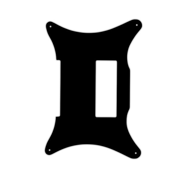 WD® CUSTOM PICKGUARD for EPIPHONE® 50th ANNIVERSARY 1962 CRESTWOOD® - 3 Ply PG BLACK BWB
