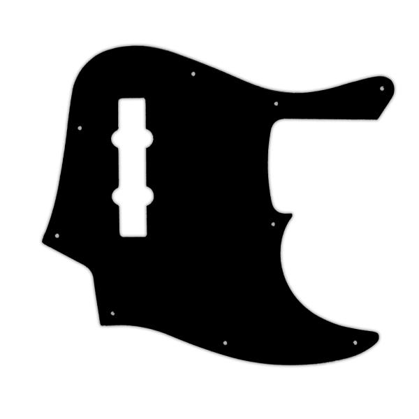 USA CUSTOM PICKGUARD for FENDER® AMERICAN ELITE 21 FRET 4 STRING JAZZ BASS® - 3 Ply PG BLACK BWB