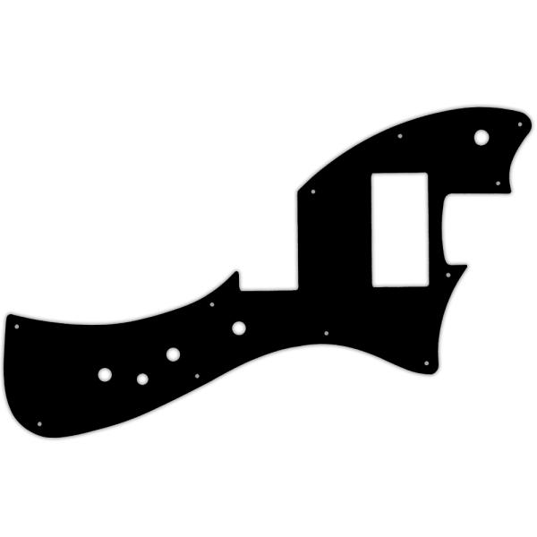 USA CUSTOM PICKGUARD for FENDER® ALTERNATE REALITY METEORA HH®  - 3 Ply BLACK BWB