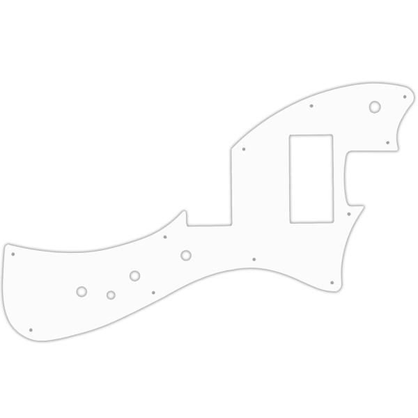 USA CUSTOM PICKGUARD für FENDER® ALTERNATE REALITY METEORA HH® - 3 Ply WHITE WBW