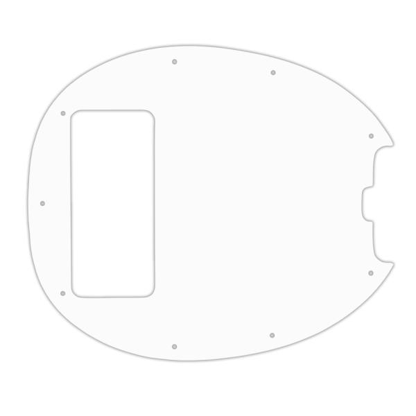 USA CUSTOM PICKGUARD für MUSICMAN® 5 STRING STINGRAY® 5 CLASSIC BASS  - 3 Ply PG WHITE WBW