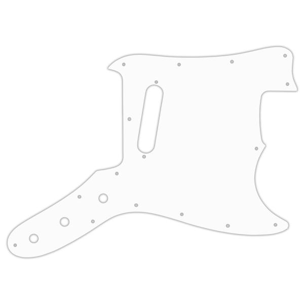 USA CUSTOM PICKGUARD for FENDER® 1967 - 1981 BRONCO® - 3 Ply WHITE WBW