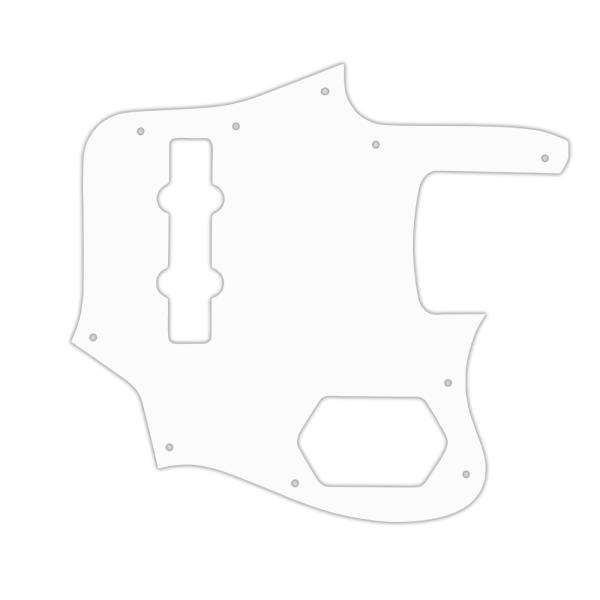 USA CUSTOM PICKGUARD for FENDER® 2006-2010 or 2011-PRESENT CRAFTED IN JAPAN JAGUAR BASS® - 3 Ply WHITE WBW