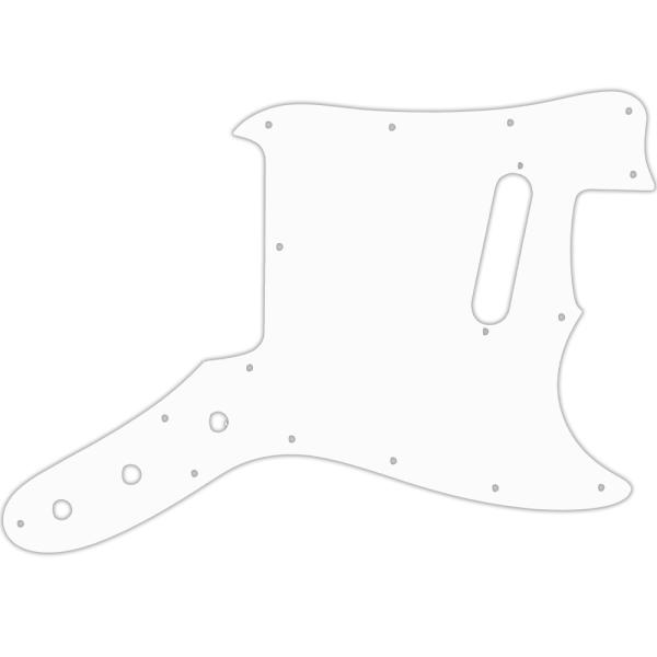 USA CUSTOM PICKGUARD for FENDER®  1976-1981 MUSICMASTER® - 3 Ply PG WHITE WBW