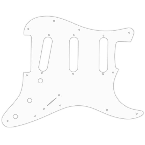 USA CUSTOM PICKGUARD für FENDER® 2017-2019 AMERICAN PROFESSIONAL STRATOCASTER® - 3 Ply PG WHITE WBW