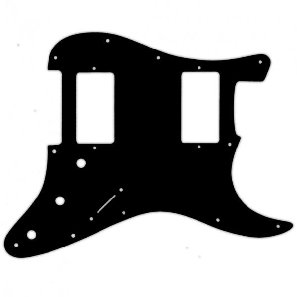 USA CUSTOM PICKGUARD for FENDER® MIM BLACKTOP STRATOCASTER® MADE IN MEXICO 2010 - PRESENT® - 3 Ply PG BLACK BWB