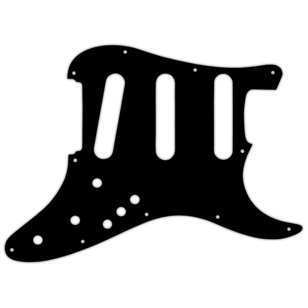 USA CUSTOM PICKGUARD for FENDER® STRATOCASTER® ELITE - 3 Ply PG BLACK BWB