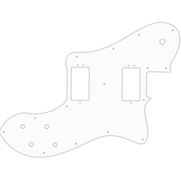 USA CUSTOM PICKGUARD für FENDER®  AMERICAN PROFESSIONAL DELUXE SHAWBUCKER TELECASTER® - 3 Ply PG WHITE WBW