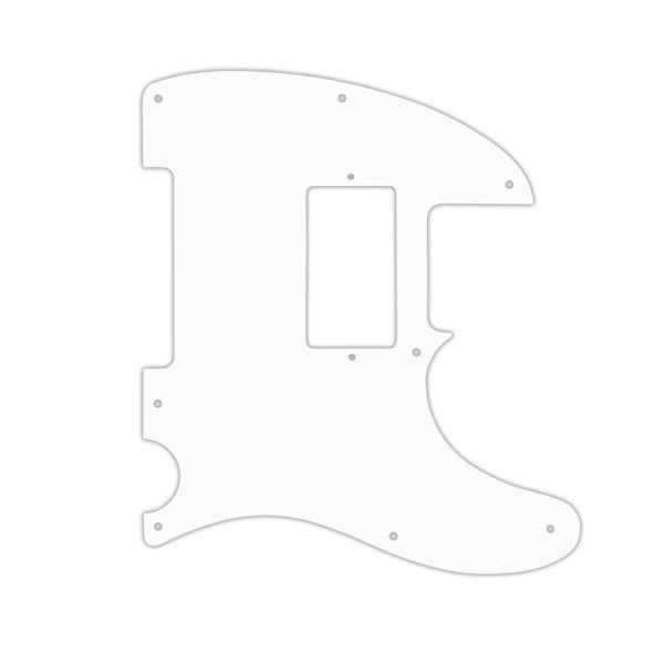 USA CUSTOM PICKGUARD for FENDER® TELECASTER® with Humbucker 5/8 hole - 3 Ply PG WHITE WBW