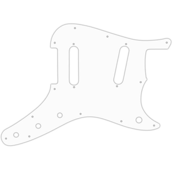 USA CUSTOM PICKGUARD for FENDER® 1956 - 1964 DUO-SONIC®  - 3 Ply WHITE WBW