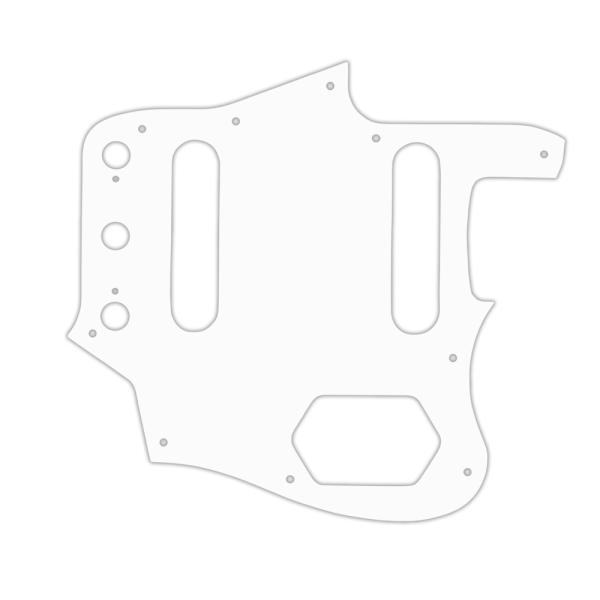 USA CUSTOM PICKGUARD for FENDER® USA 1962-1975 or 1996-1975 MIJ MADE IN JAPAN JAGUAR® - 3 Ply WHITE WBW