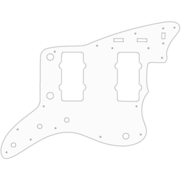 USA CUSTOM PICKGUARD für FENDER® ORIGINAL USA oder USA REISSUE JAZZMASTER® - 3 Ply WHITE WBW