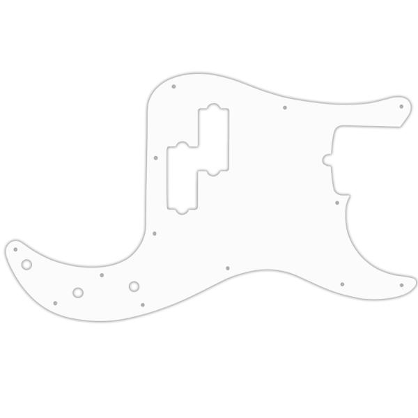 USA CUSTOM PICKGUARD für FENDER® AMERICAN STANDARD PRECISION BASS® - 3 Ply PG WHITE WBW