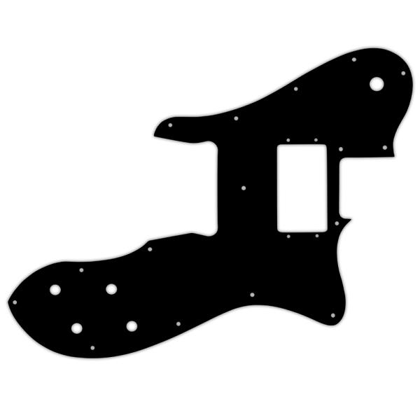 USA CUSTOM PICKGUARD für FENDER® 1972-1981 VINTAGE TELECASTER® CUSTOM - 3 Ply PG BLACK BWB