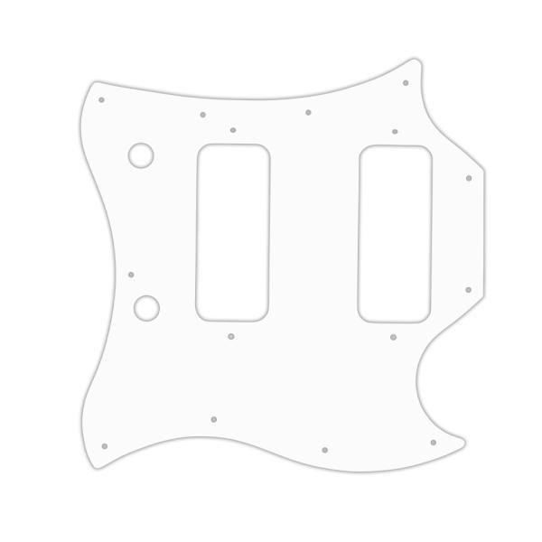 USA CUSTOM PICKGUARD für GIBSON® 2008 SG® CLASSIC - 3 Ply PG WHITE WBW