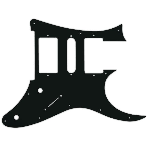 USA CUSTOM PICKGUARD für IBANEZ® RG 2009 RG350DX® - PG BLACK ACRYLIC SOLID