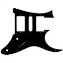 WD® CUSTOM PICKGUARD for IBANEZ® RG 2009 RG350DX® - 3 Ply PG BLACK BWB
