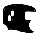 USA CUSTOM PICKGUARD for FENDER® 1966-1983 USA MUSTANG BASS® - 3 Ply PG BLACK BWB