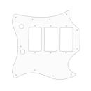 USA CUSTOM PICKGUARD for GIBSON® 1964-1970 FULL FACE SG® CUSTOM - 3 Ply PG WHITE WBW