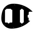 WD® CUSTOM PICKGUARD for MUSICMAN® STERLING®  4-HS BASS  - 3 Ply PG BLACK BWB