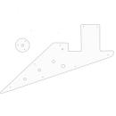 USA CUSTOM PICKGUARD für GIBSON® 1958-1959 und 1962-1963 FLYING V KORINA®  3 Ply PG WHITE WBW